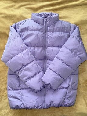 NWOT Forever 21 Kids Lilac Puffer Jacket - 13/14